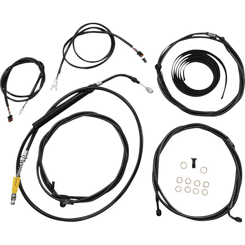 LA CHOPPERS HANDLEBAR CABLE KIT 12" 14" PLUG AND PLAY WIRING VINYL - DRIVEN Canada's Powersports LA - 8058KT3 - 13B