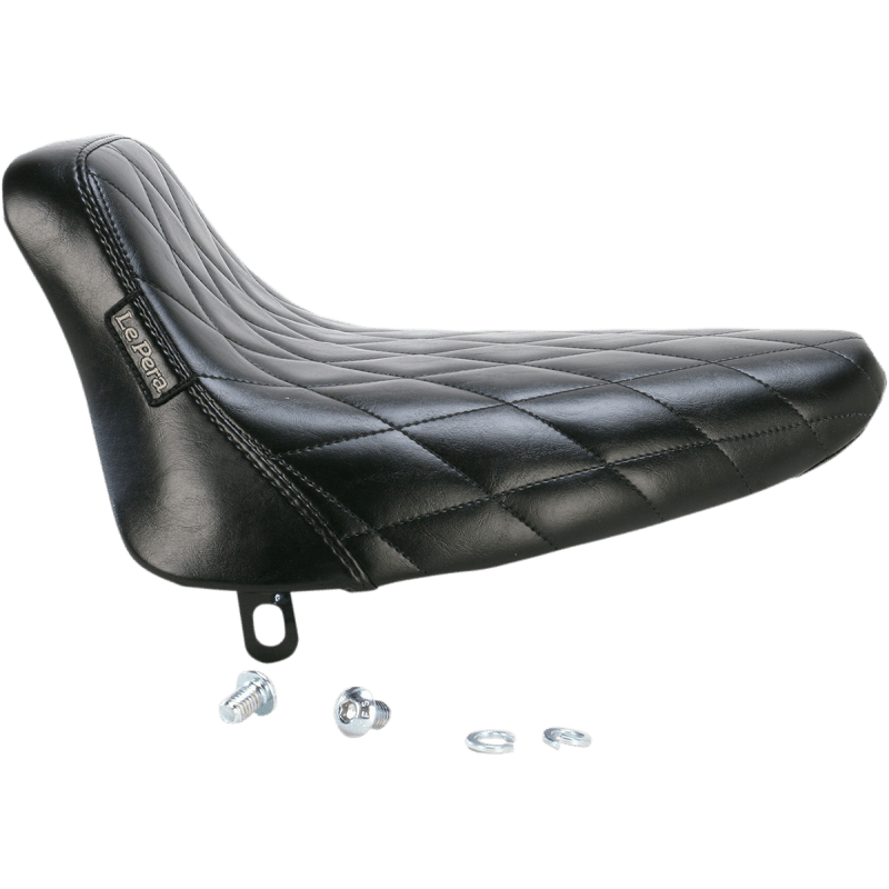 LE PERA BARE BONES SOLO SEAT - DIAMOND STITCH - BLACK - SOFTAIL 84 - 99 (LN - 007DM) - DRIVEN Canada's Powersports LN - 007DM