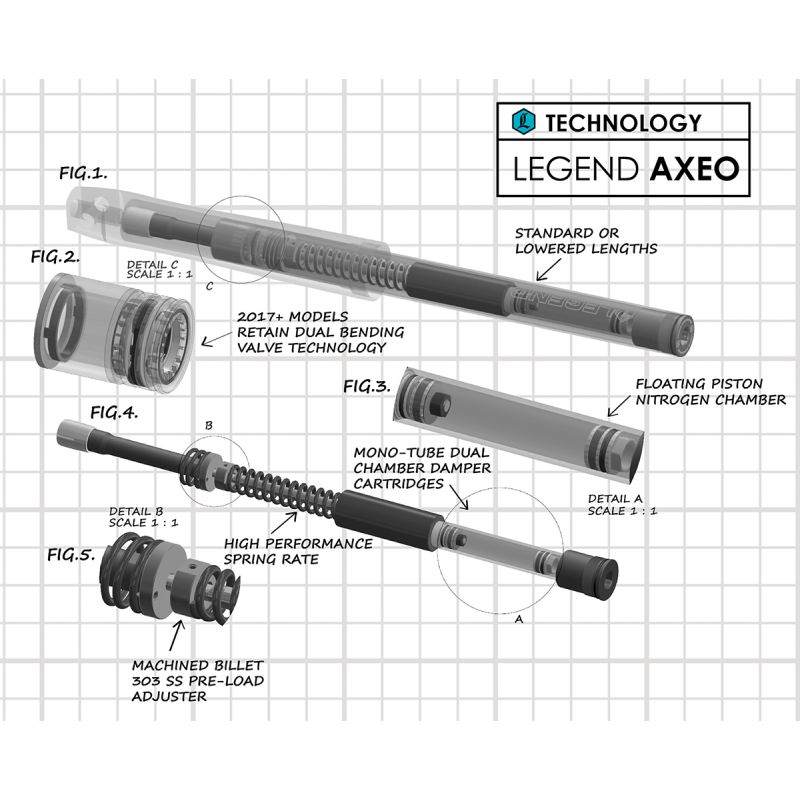 LEGENDS FORK SPR/CART 49MM +2 (0414 - 0599) - DRIVEN Canada's Powersports 0414 - 0599