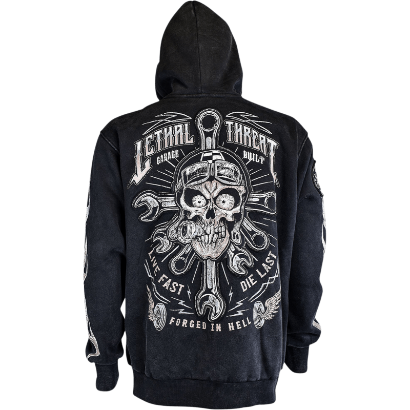 LETHAL THREAT HOODY ZIP LIVEFAST - DRIVEN Canada's Powersports 757785844649HD84064XXXL
