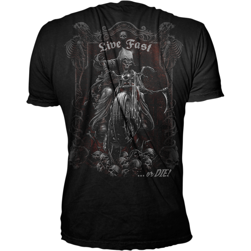 LETHAL THREAT TEE LIVEFASTREAPER - DRIVEN Canada's Powersports 757785218556LT20855L