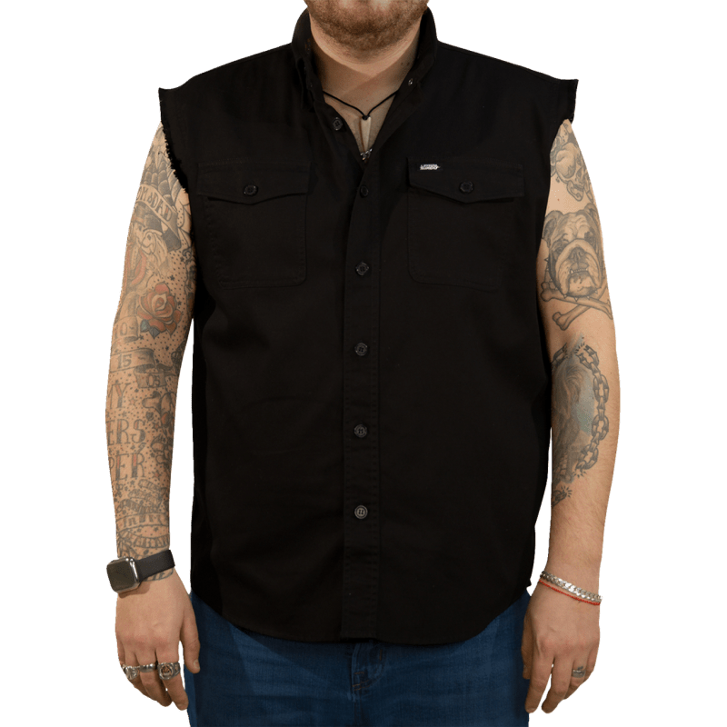 LETHAL THREAT USA SKULL MELT SLEEVELESS SHIRT LGE - DRIVEN Canada's Powersports CO60213L