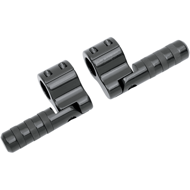 LINDBY BLK CLAMP/O PEGS 3 W/BANDS 1 1/4 HWY BAR (BL815) - DRIVEN Canada's Powersports BL815