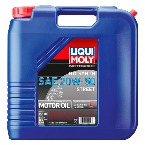 LIQUI MOLY MOTORBIKE HD SYNTH 20W - 50 STREET (22118) - DRIVEN Canada's Powersports 410042022118722118