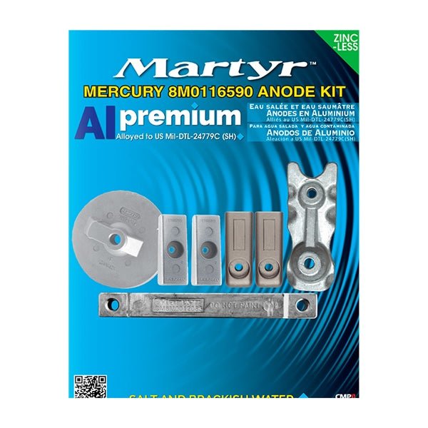MARTYR PREMIUM ALUMINIUM ANODES (CM8M0116590KITA) - DRIVEN Canada's Powersports 628309256012CM8M0116590KITA