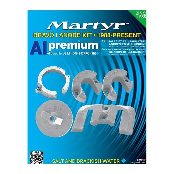 MARTYR PREMIUM ALUMINIUM ANODES (CMBRAVO1KITA) - DRIVEN Canada's Powersports 628309115531CMBRAVO1KITA