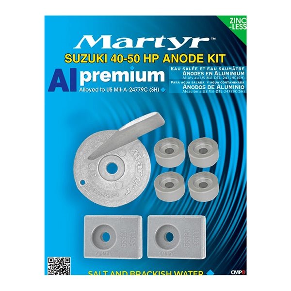 MARTYR PREMIUM ALUMINIUM ANODES (CMSZ4050KITA) - DRIVEN Canada's Powersports 628309250935CMSZ4050KITA