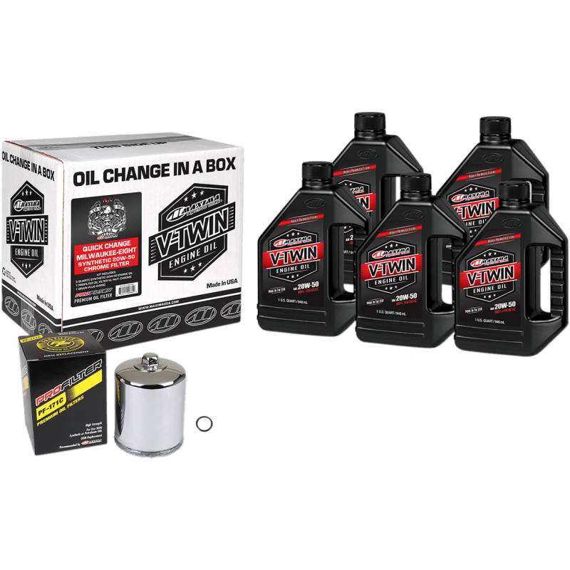 MAXIMA RACING OILS V - TWIN OIL QUICK CHANGE KIT - DRIVEN Canada's Powersports 85121100794090 - 129015PC