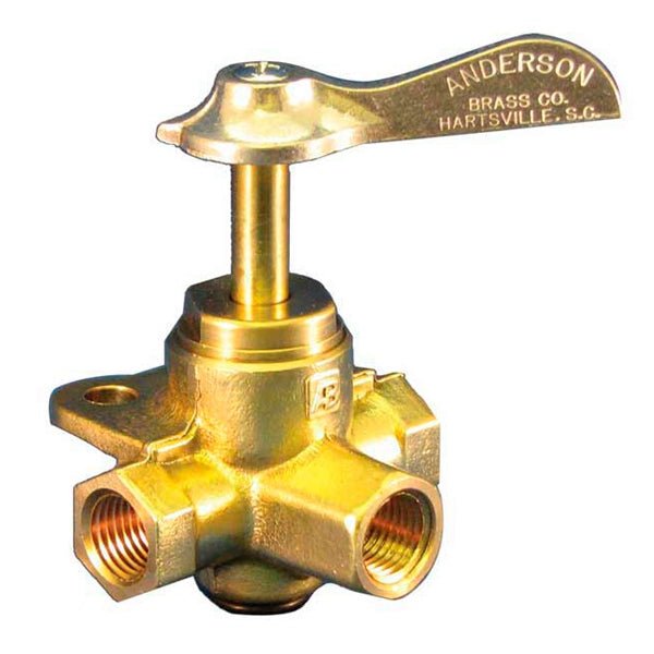 MOELLER BRASS FUEL THREE WAY VALVE (033312 - 10) - DRIVEN Canada's Powersports 739729028582033312 - 10