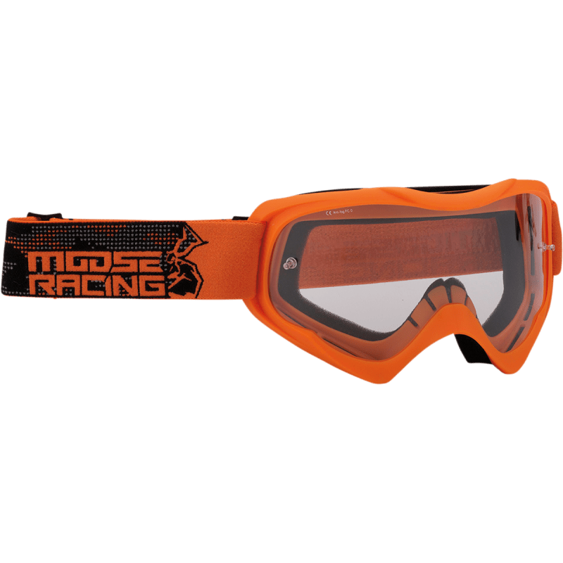 MOOSE RACING GOGGL QUALFR AGROID Orange Front - Driven Powersports