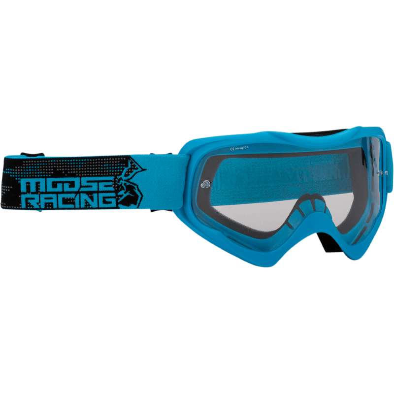 MOOSE RACING GOGGL QUALFR AGROID Blue Front - Driven Powersports