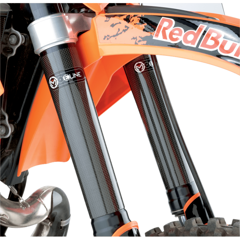 MOOSE RACING MOOSE CARBON FIBER FORK COVERS - Driven Powersports Inc.0412 - 0163FG01