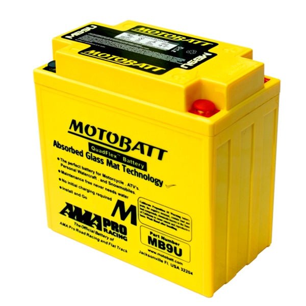 MOTOBATT QUADFLEX AGM BATTERY (MB9U) - DRIVEN Canada's Powersports 6947312400156MB9U