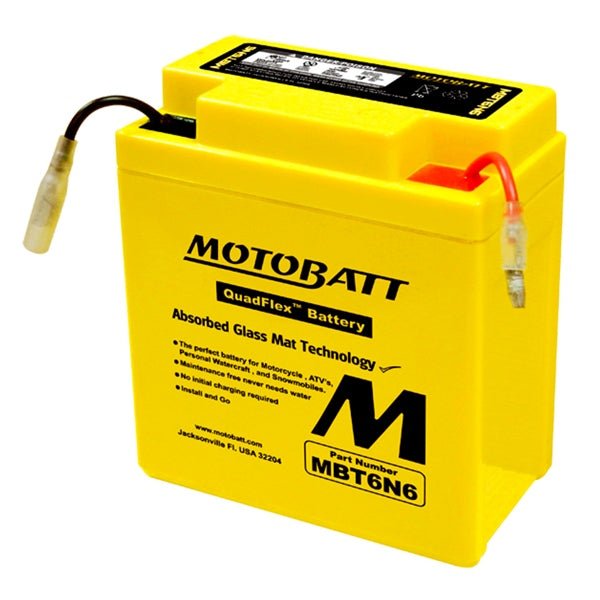 MOTOBATT MBT6N6 BATTERY QUADFLEX (MBT6N6) - DRIVEN Canada's Powersports 779421335564MBT6N6