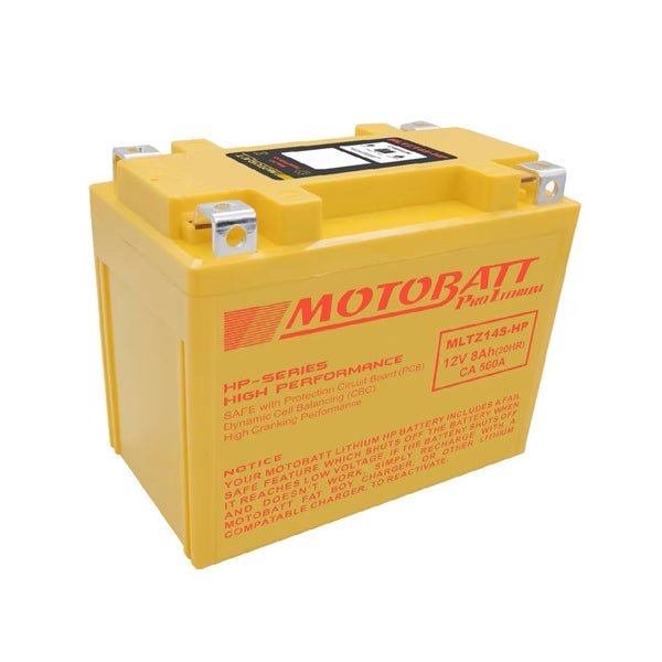 MOTOBATT MLTZ14S - HP BATTERY PRO LITHIUM (MLTZ14S - HP) - DRIVEN Canada's Powersports 779422520617MLTZ14S - HP