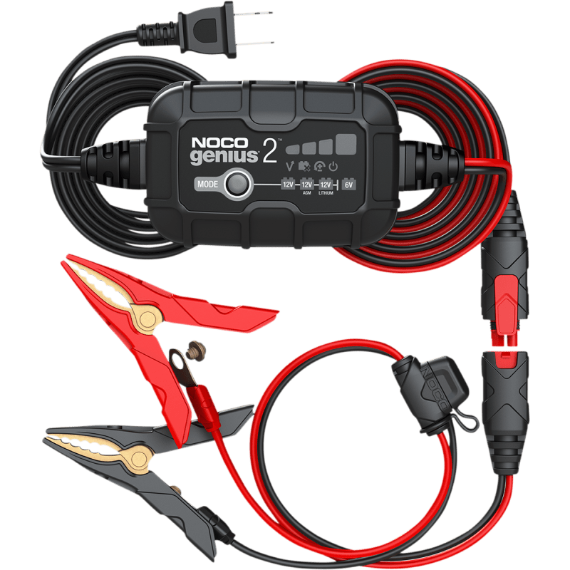 NOCO GENIUS 2 BATTERY CHARGER & MAINTAINER (GENIUS2) - DRIVEN Canada's Powersports 046221190038GENIUS2