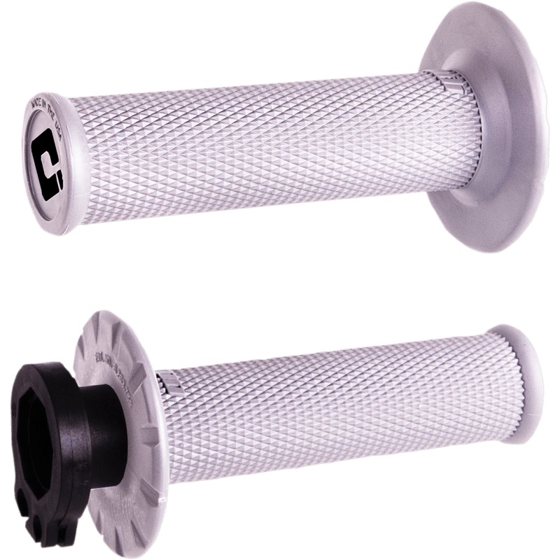 ODI MX V2 NO-WAFFLE White/Black Front - Driven Powersports