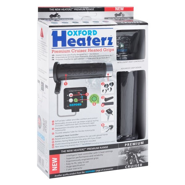 OXFORD PRODUCTS PREMIUM CRUISER HEATED GRIPS (EL801ZD) - DRIVEN Canada's Powersports 5030009160615EL801ZD