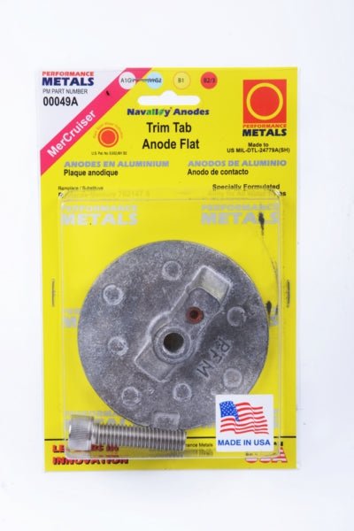 PERFORMANCEMETAL TRIM TAB ANODE FLAT (00049A) - DRIVEN Canada's Powersports 87064800049200049A