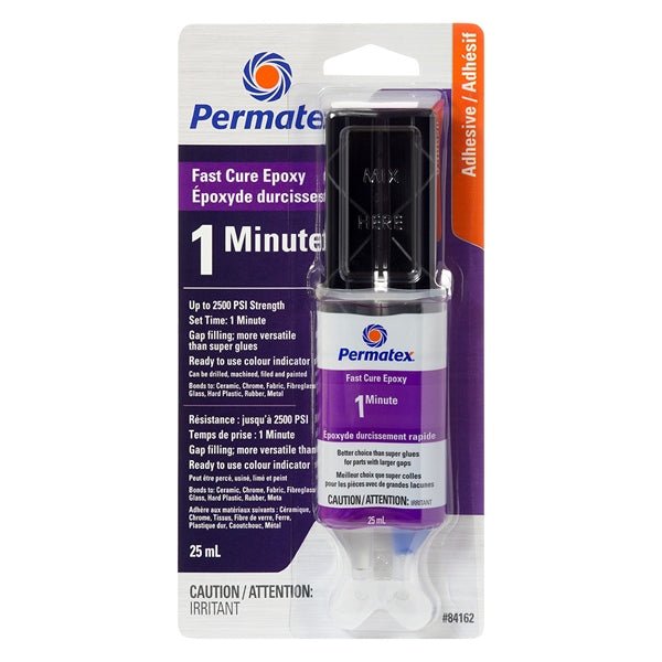 PERMATEX PERMAPOXY - 1 - MINUTE - CLEAR - EPOXY - 84162 - Driven Powersports Inc.06816184162784162