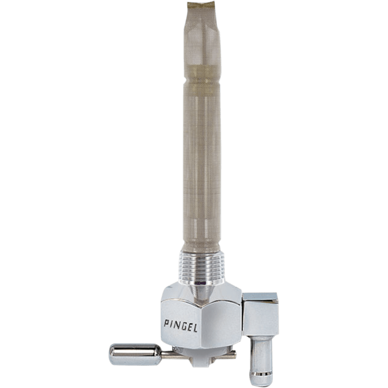 PINGEL 3/8NPT SMOOTH HEX 180DEG INWARD G/VALVE - Driven Powersports Inc.6211 - CH