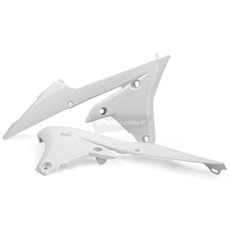POLISPORT RADIATOR SCOOPS YAMAHA (WHITE) (8417200002) - Driven Powersports Inc.56044150599648417200002