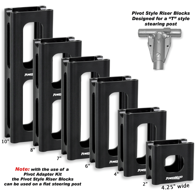 POWERMADD/COBRA PIVOT RISER BLOCK 6" ARCTIC CAT/YAMAHA - Driven Powersports Inc.61256945530845530