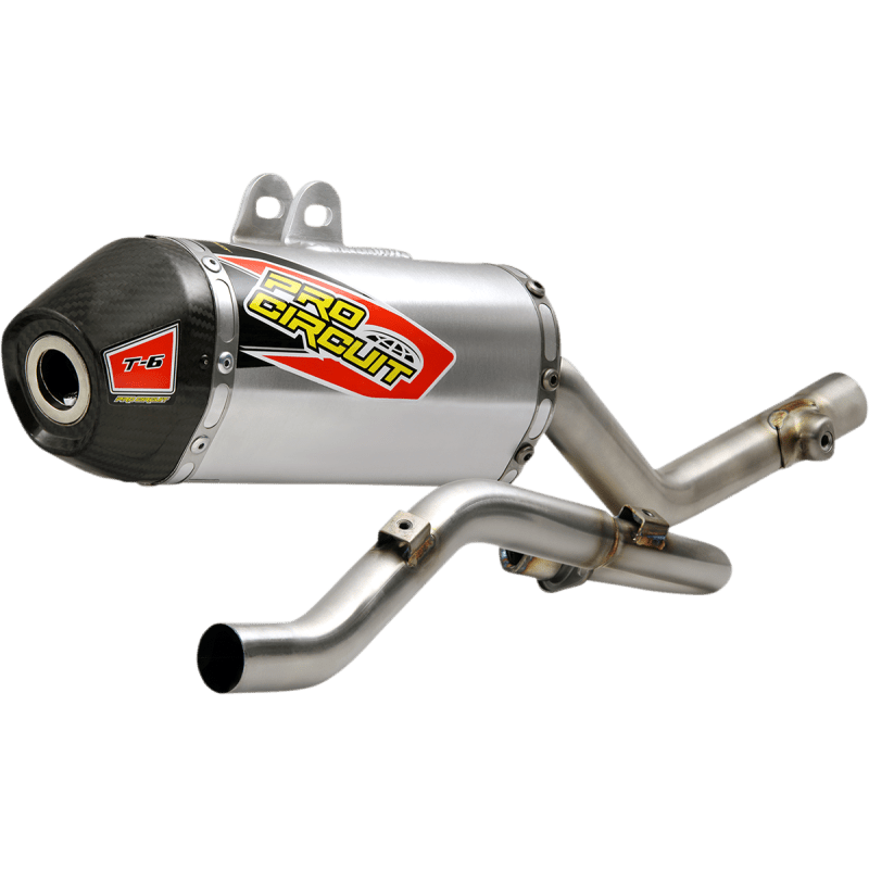 PRO CIRCUIT 03 - 19 CRF230F EXHAUST T - 6 SS W/CF END CAP - Driven Powersports Inc.0112023F
