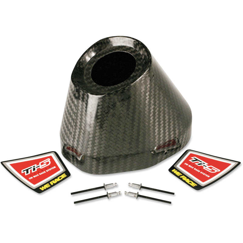 PRO CIRCUIT REPL 2012 CARBON END CAP 4.5" - 1 - 1/2 - Driven Powersports Inc.PC4022 - 0003