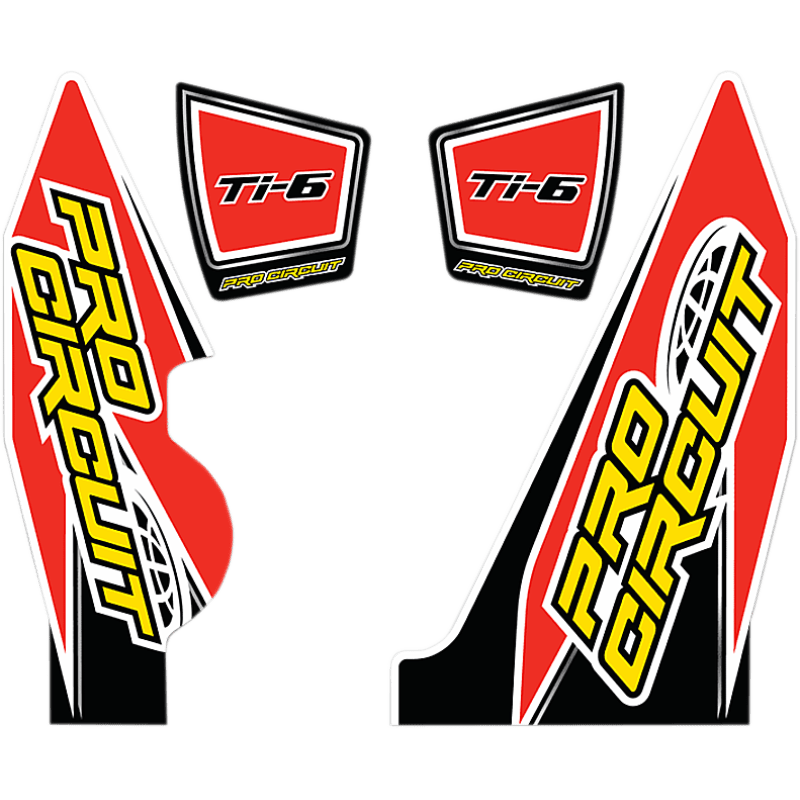PRO CIRCUIT Ti-6 WRAP AND E/C DECAL (YZ250F) Front - Driven Powersports