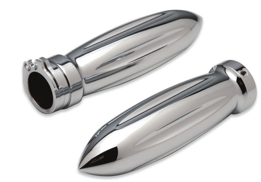 PRO - ONE PERF.MFG. CHOPPER STYLE BILLET GRIPS CHROME (501320) - DRIVEN Canada's Powersports 501320