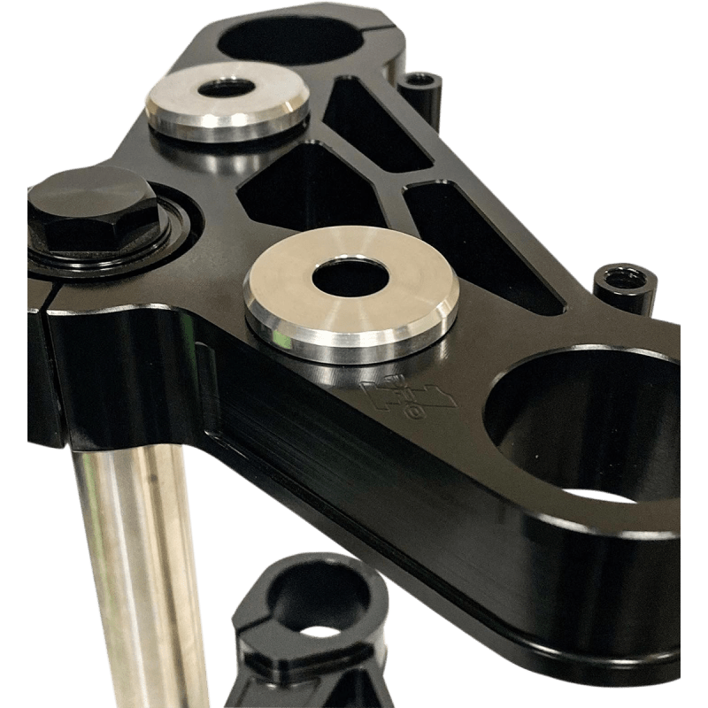 PRO - ONE PERF.MFG. HANDLEBAR RISER DAMPER KIT, WITH RAW BILLET ALUMCAPS, (103070RAW) - DRIVEN Canada's Powersports 103070RAW