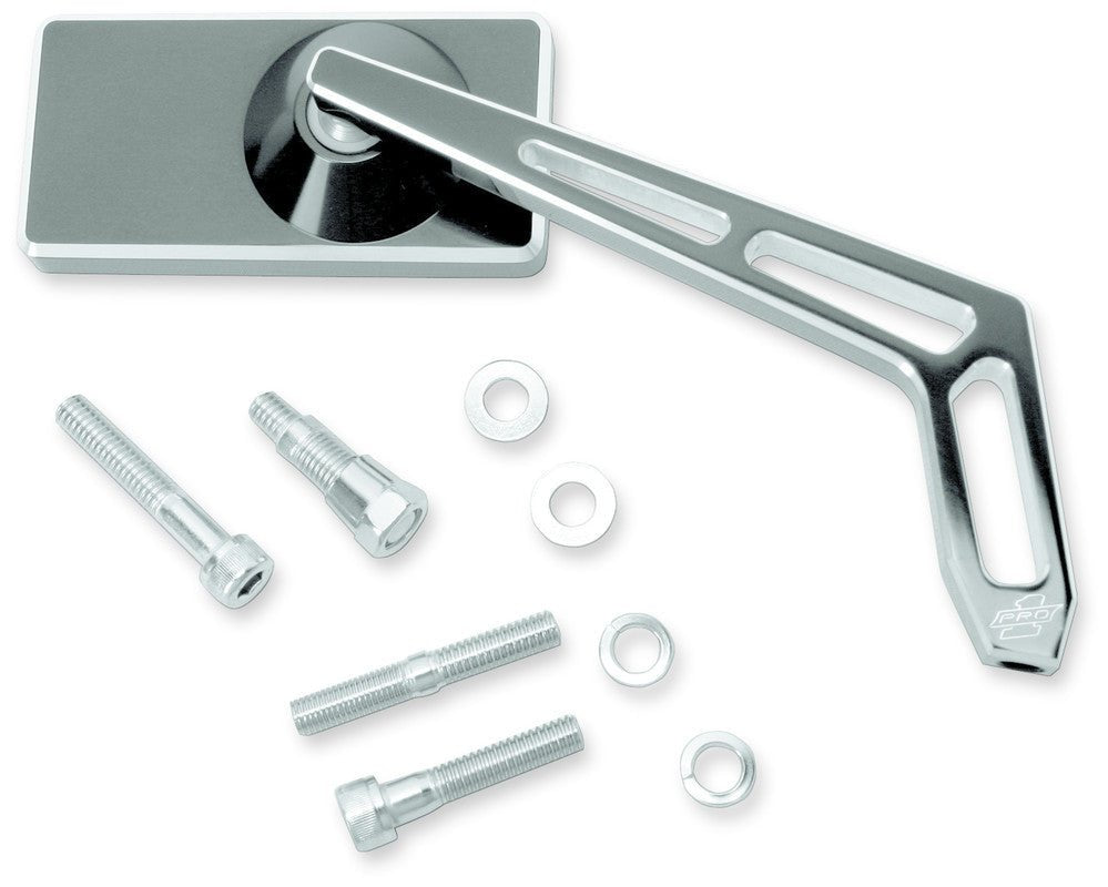 PRO - ONE PERF.MFG. MIRROR WW CUTOUT STEM RECT SMTH BLKANO R (102470B) - DRIVEN Canada's Powersports 102470B