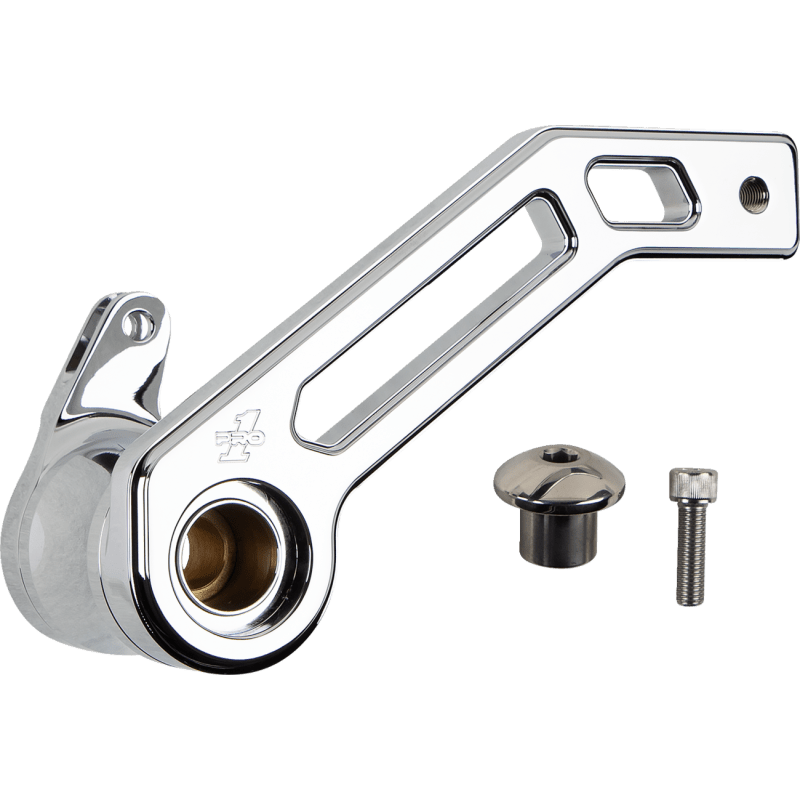 PRO - ONE PERF.MFG. TOURING BRAKE ARM, CHROME , 08 - 13 FLHT (500772) - DRIVEN Canada's Powersports 500772