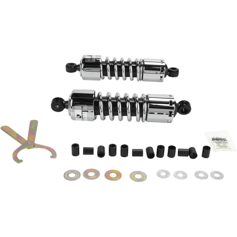PROGRESSIVE SUSPENSION 11.0" CHROME CRUISER 412 - SERIES SHOCKS - Driven Powersports Inc.412 - 4204C412 - 4204C