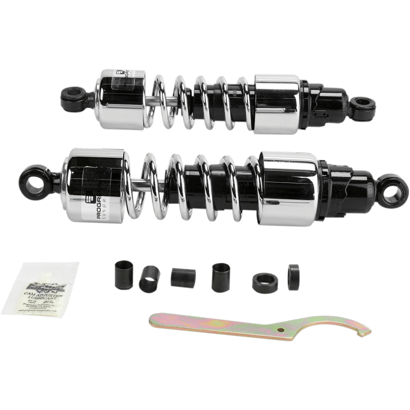PROGRESSIVE SUSPENSION 12.0" CHROME CRUISER 412 - SERIES SHOCKS - Driven Powersports Inc.412 - 4229C412 - 4229C