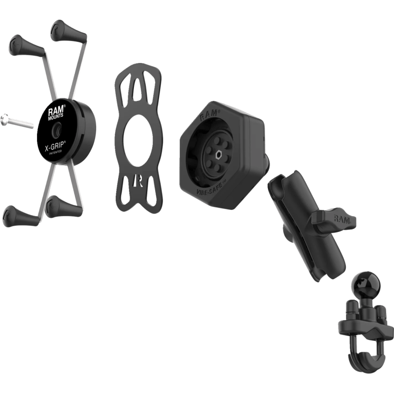 RAM MOUNTS RAM X - GRIP LARGE PHONE MOUNT WITH VIBE - SAFE & U - BOLT BASE - DRIVEN Canada's Powersports RAM - B - 149Z - UN10 - 462