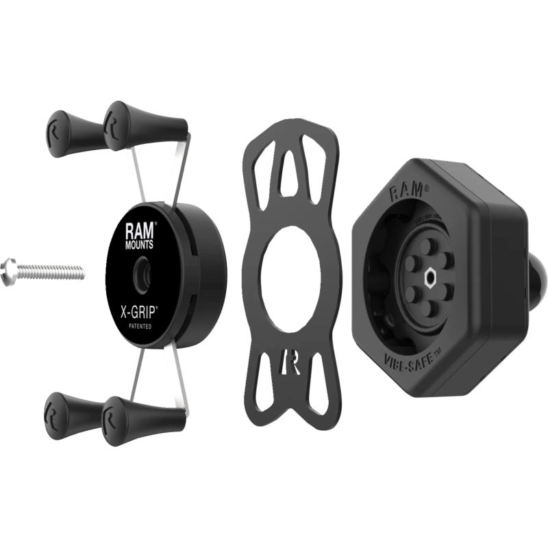 RAM Mounts RAM X - Grip Phone Holder With Ball & Vibe - Safe Adapter (RAM - HOL - UN7B - 462) - DRIVEN Canada's Powersports RAM-HOL-UN7B-462