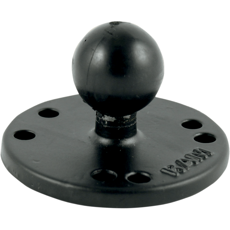 RAM MOUNTS ROUND PLATE WITH BALL (RAM - B - 202) - DRIVEN Canada's Powersports 793442102028RAM - B - 202