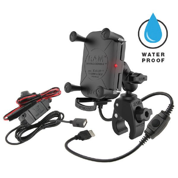 RAM MOUNTS TOUGH - CHARGE WIRELESS X - GRIP (RAMB - 400 - A - UN12W - V7M) - DRIVEN Canada's Powersports 793442009877RAMB - 400 - A - UN12W - V7M