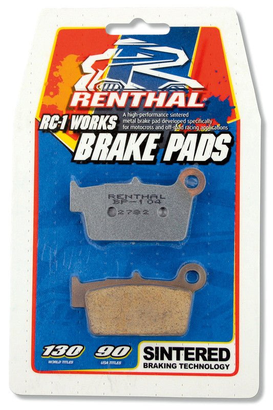 RENTHAL BP - 100 RC - 1 WORKS BRAKE PAD SET MX RENTHAL - Driven Powersports Inc.765442095105BP - 100