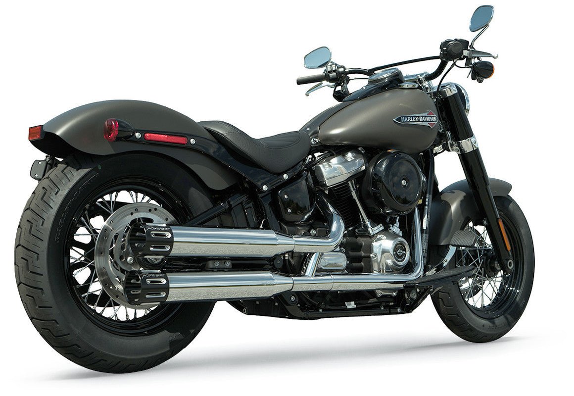 RINEHART RACING 18-23 SOFTAIL 3.5" SO TIPS FIT 1 Chrome/Black Other - Driven Powersports