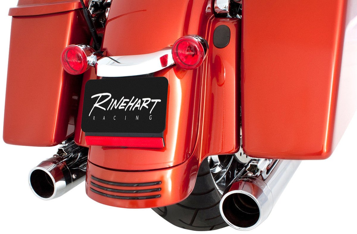 RINEHART RACING 95 - 09 FLH 3.5" SLIP - ONS END CAPS - Driven Powersports Inc.500 - 0100C