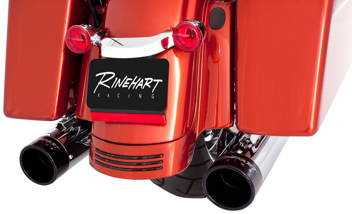 RINEHART RACING 95 - 16 FLH 4" SLIP - ONS END CAPS - REV2 - Driven Powersports Inc.500 - 0102