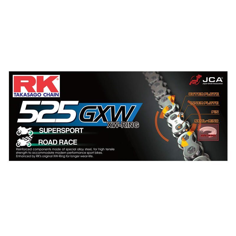 RK 525GXW Chain 120 (Steel) - DRIVEN Canada's Powersports 0426220525GXW-120