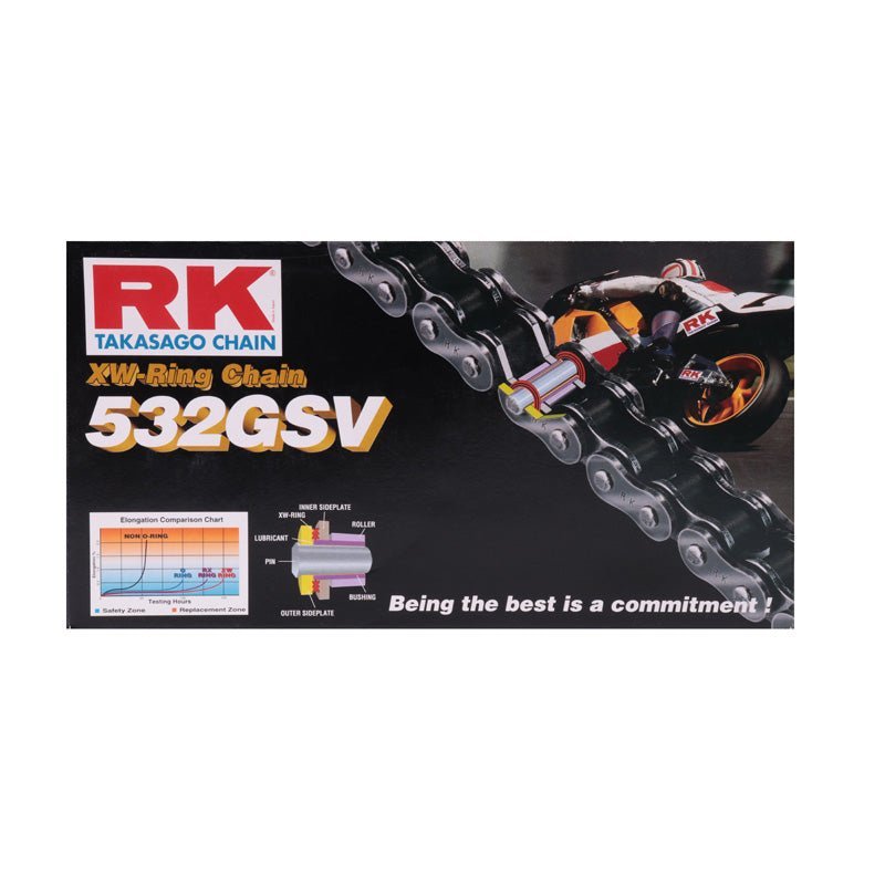 RK 532GSV CHAIN 120 (STEEL) (532GSV - 120) - Driven Powersports Inc.532GSV - 120