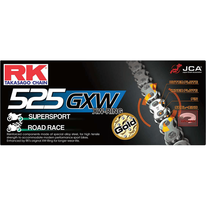 RK GB525GXW CHAIN 120 (GOLD) - Driven Powersports Inc.681319438687GB525GXW - 120