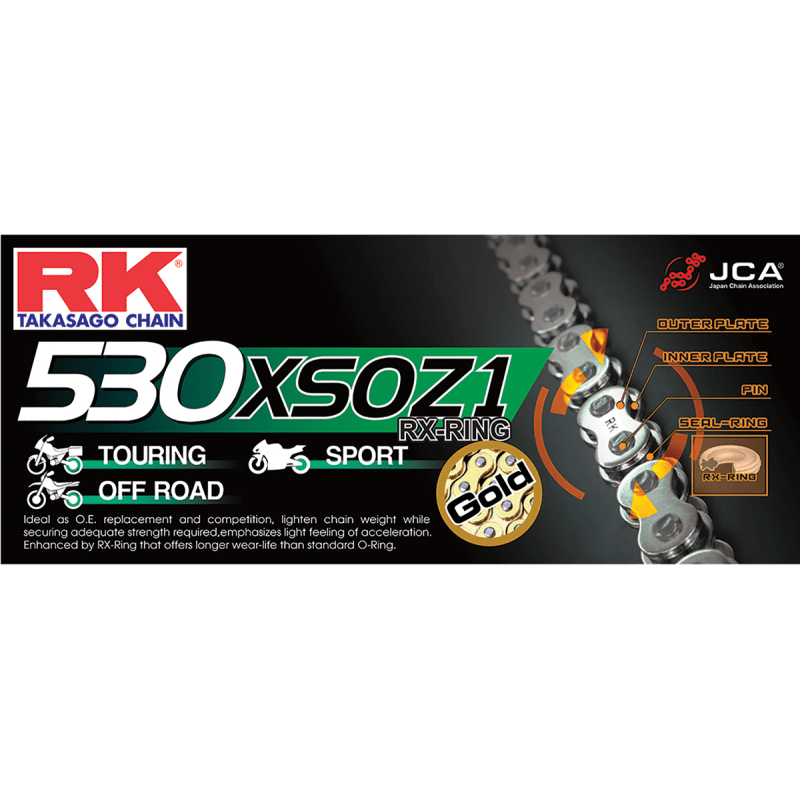 RK GB530XSOZ - 1 CHAIN 110 (GOLD) - Driven Powersports Inc.681319453659GB530XSOZ1 - 110