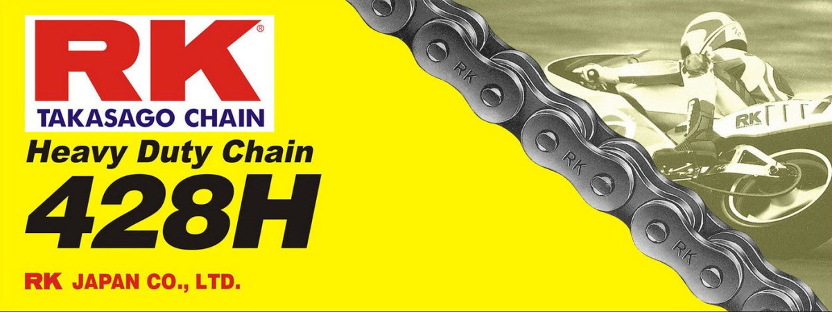 RK M428H CHAIN (M428H - 136) - DRIVEN Canada's Powersports 9555217604783M428H - 136