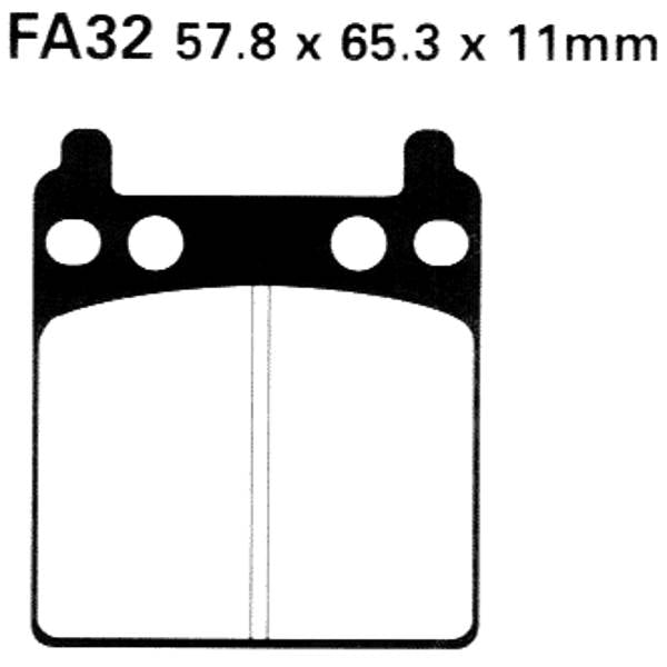 ROCKHARD ROCK HARD SEMI - METALLIC BRAKE PAD (FA32) - DRIVEN Canada's Powersports FA32